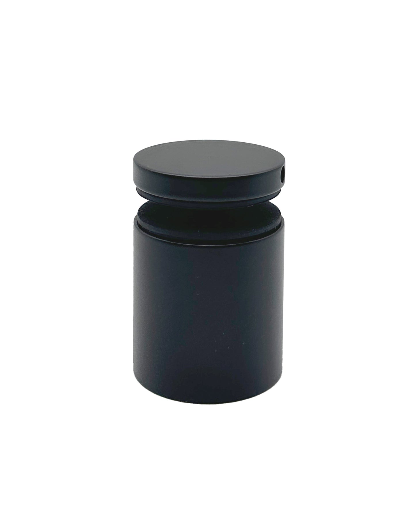 Matte Black Solid Standoff for Glass Railing 1.5" Inch  (G1040-150-FIX-BLK) - SHEMONICO