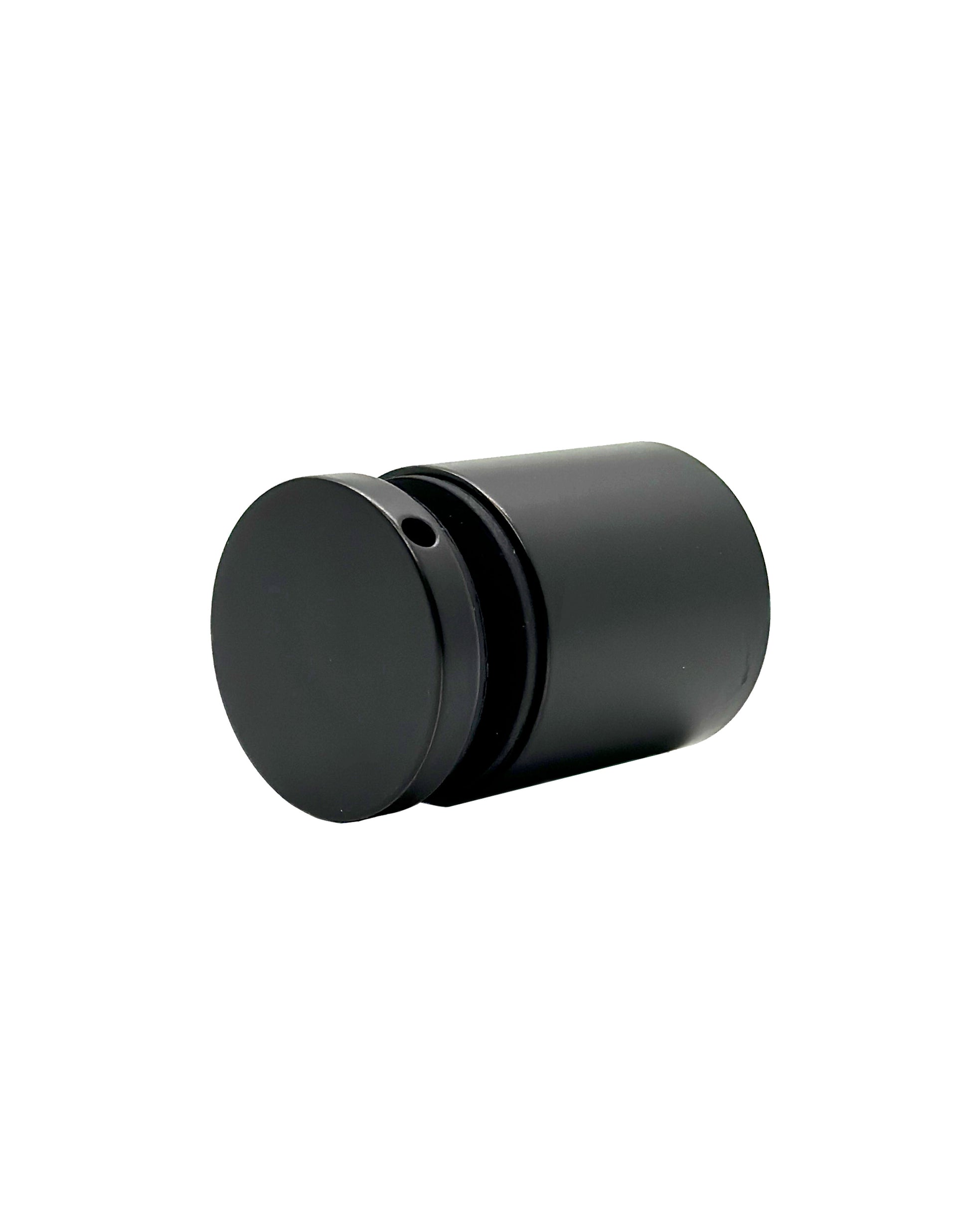 Matte Black Solid Standoff for Glass Railing 1.5" Inch  (G1040-150-FIX-BLK) - SHEMONICO
