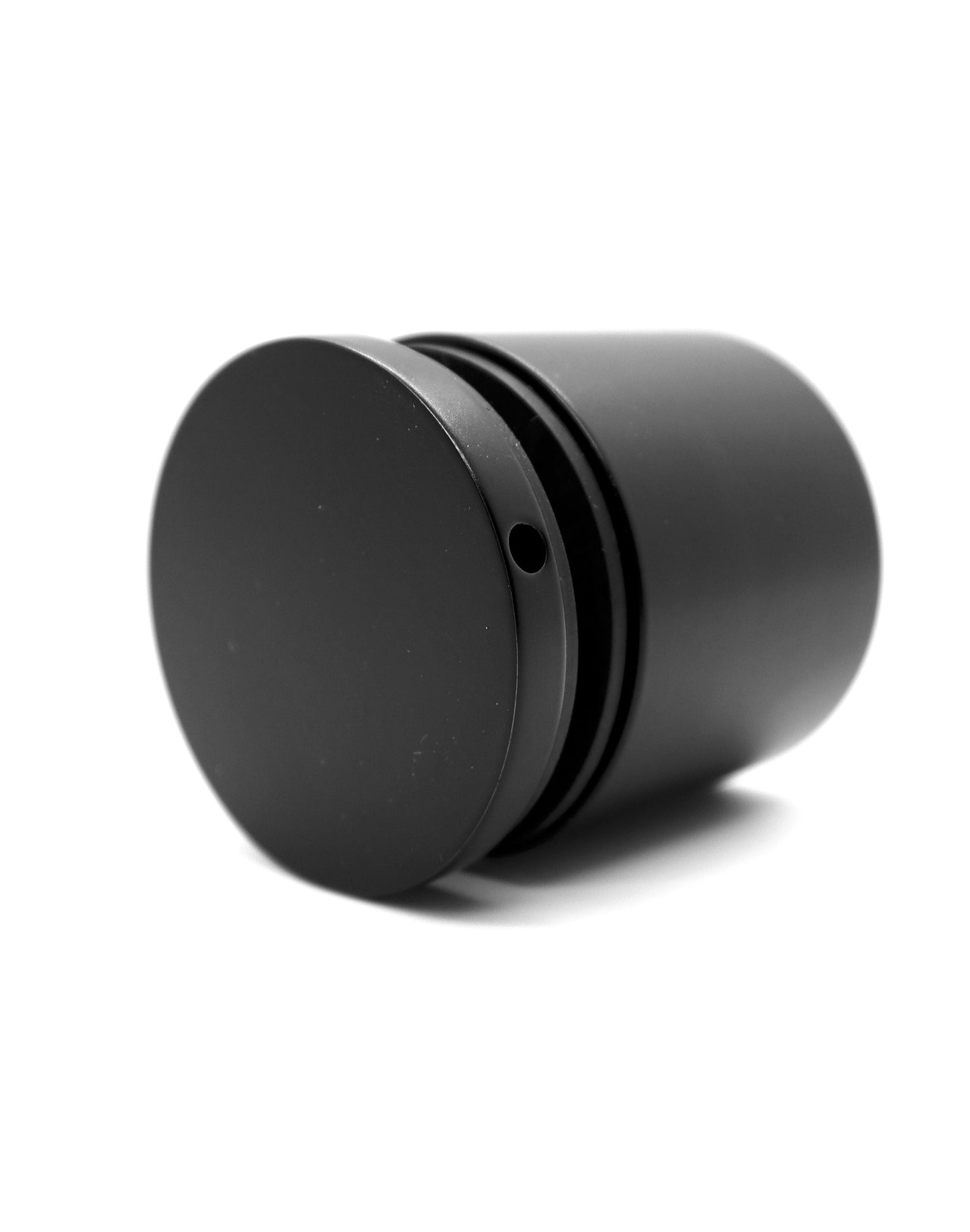 Matte Black Solid Heavy Standoff Mount for Glass Railing 2" Inch with Screw (G1040-200-FIX-BLK) - SHEMONICO