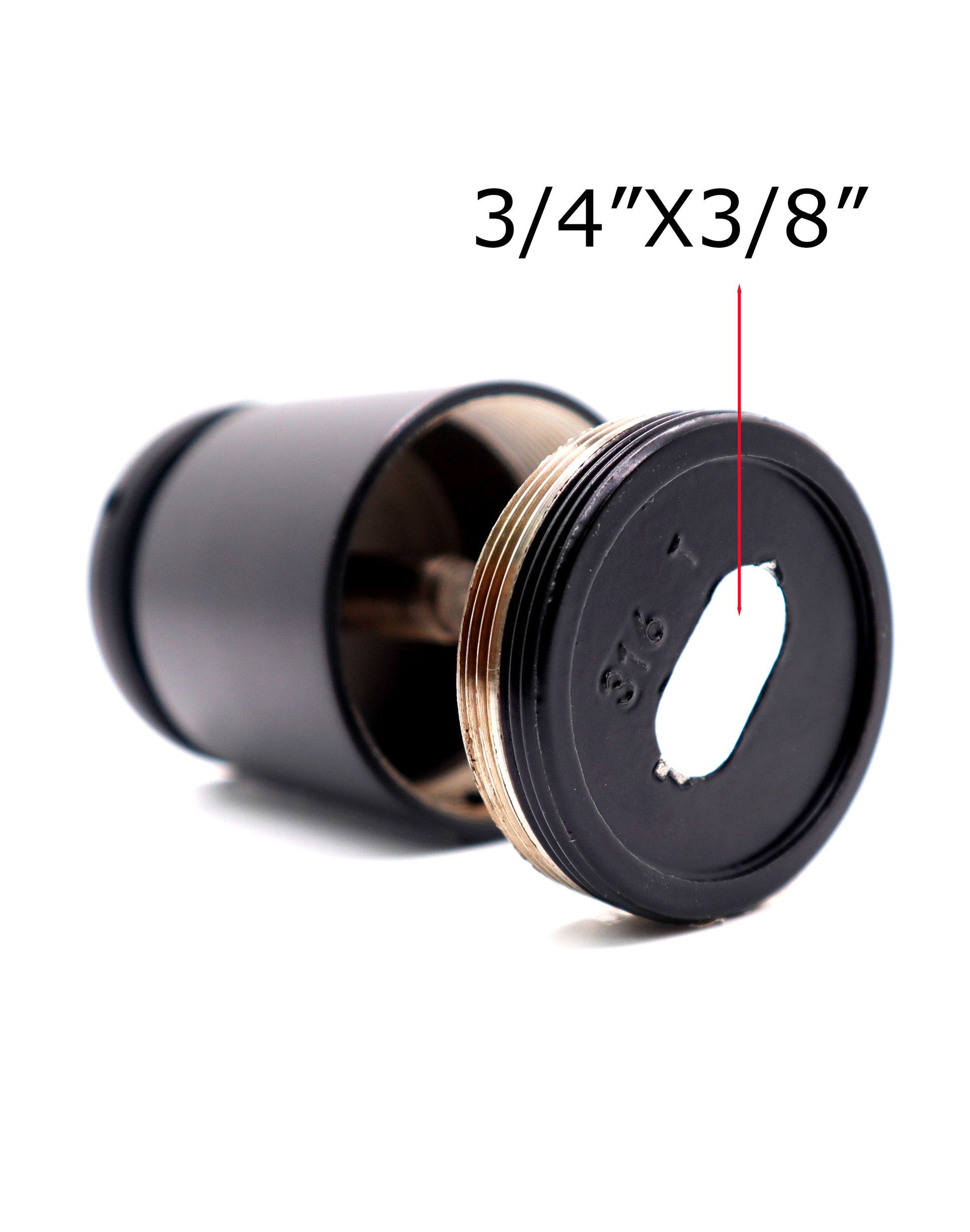 Matte Black Adjustable Standoff Mount for Glass Railing  2" Inch - SHEMONICO