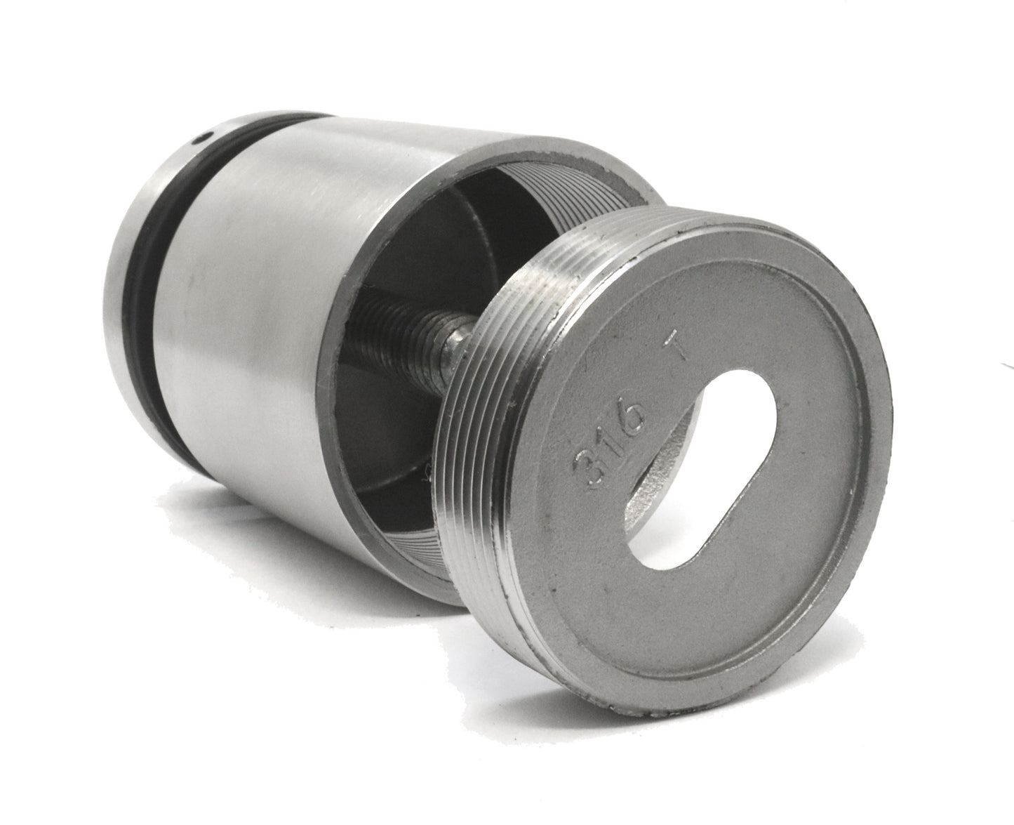 Stainless Steel 316 Adjustable Standoff Mount for Glass Railing  2" Inch - SHEMONICO