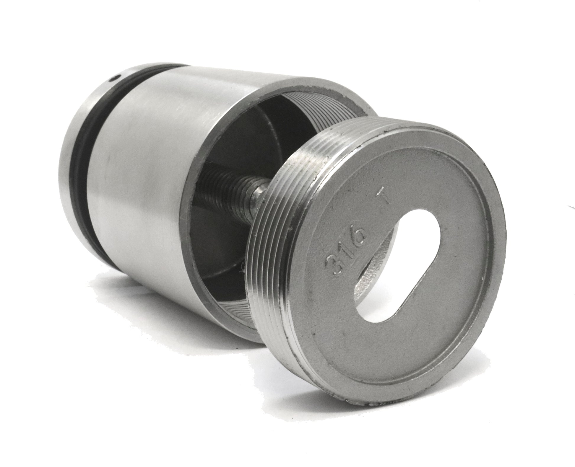 Stainless Steel 316 Adjustable Standoff Mount for Glass Railing  2" Inch - SHEMONICO
