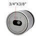 Stainless Steel 316 Adjustable Standoff Mount for Glass Railing  2" Inch - SHEMONICO