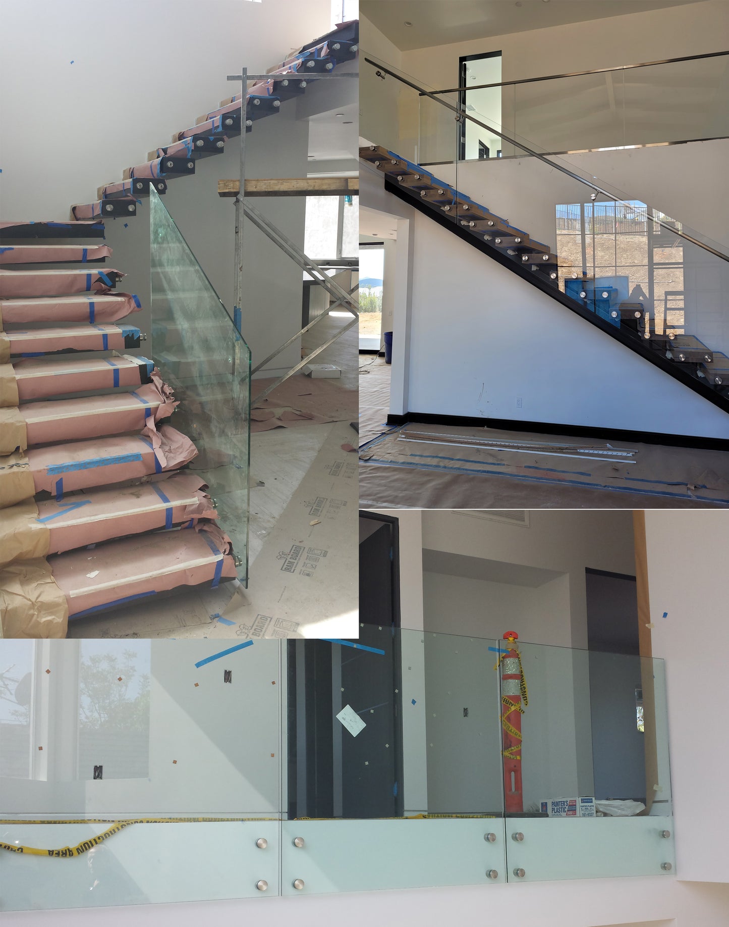 Matte Black Solid Heavy Standoff Mount for Glass Railing 2" Inch with Screw (G1040-200-FIX-BLK) - SHEMONICO