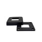 Stainless Steel Black Finish Square Base Cover and Plate for 1-1/2" Post Fitting (C1060-150-BLK)