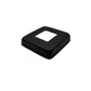 Stainless Steel Black Finish Square Base Cover and Plate for 1-1/2" Post Fitting (C1060-150-BLK)