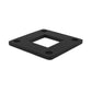 Stainless Steel Black Finish Square Base Cover and Plate for 1-1/2" Post Fitting (C1060-150-BLK)