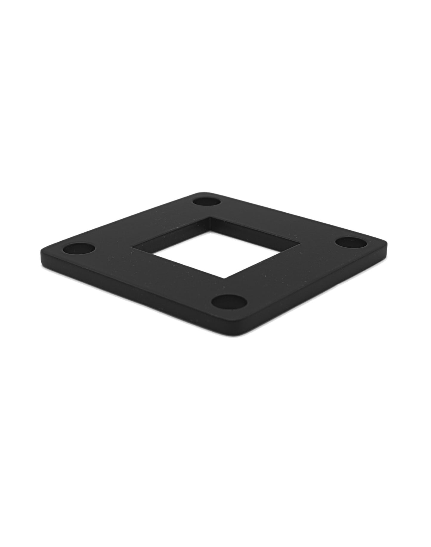 Stainless Steel Black Finish Square Base Cover and Plate for 1-1/2" Post Fitting (C1060-150-BLK)