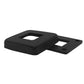 Stainless Steel Black Finish Square Base Cover and Plate for 1-1/2" Post Fitting (C1060-150-BLK)