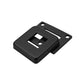 Stainless Steel Black Finish Square Base Cover and Plate for 1-1/2" Post Fitting (C1060-150-BLK)