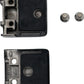 Satin Black 316 Grade Square Flat Post Glass Clamp 2 1/8" x 2 1/8" for 3/8" 1/2" Glass Satin Finish (G1091-BLK)