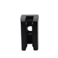 Satin Black 316 Grade Square Flat Post Glass Clamp 2 1/8" x 2 1/8" for 3/8" 1/2" Glass Satin Finish (G1091-BLK)