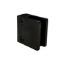 Square Flat Glass Clamp 2 1/8" x 2 1/8" for 3/8" or 1/2 Glass Black Finish 304 (G1091-200-BLK-LTCTY) - SHEMONICO