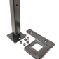Black Matte Stainless Steel Glass Talon 15" Post Spigot Balustrade for Stairs Incline Glass Railing  (G1120-BLK) - SHEMONICO