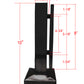 Matte Black Stainless Steel Glass Talon 10" Inch Post Glass Railing  (G1110-BLK) - SHEMONICO