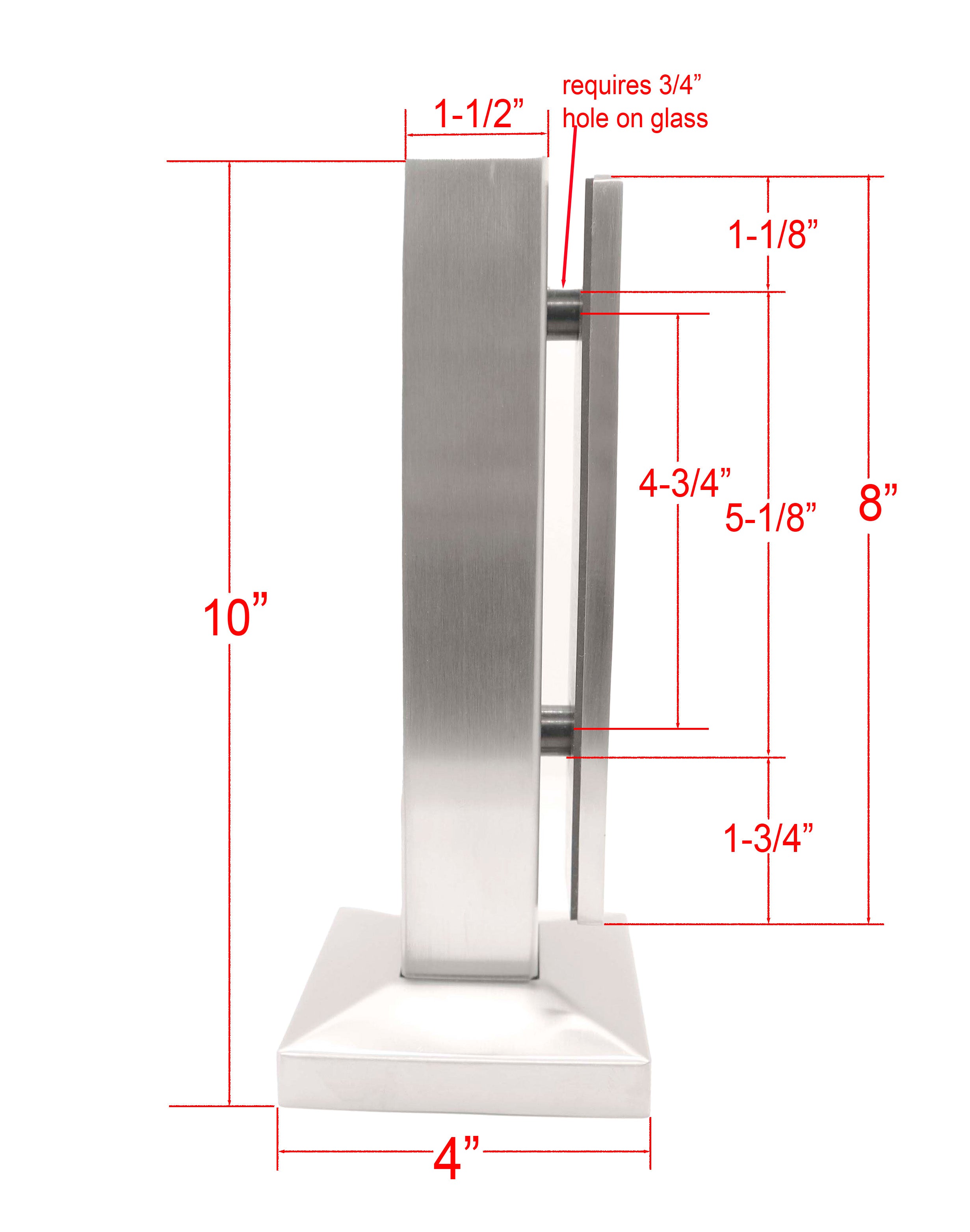 Talon Glass Railing Spigots – SHEMONICO GLASS AND CABLE RAILING