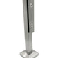 Stainless Steel Glass Talon 15" Post Spigot Balustrade for Stairs Incline Glass Railing  (G1120-BRS) - SHEMONICO