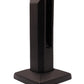 8" Stainless Steel Glass Railing Spigot for Staircase with Leveling Black Finish (G1130-BLK) - SHEMONICO