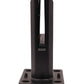 8" Stainless Steel Glass Railing Spigot for Staircase with Leveling Black Finish (G1130-BLK) - SHEMONICO