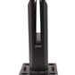 8" Stainless Steel Glass Railing Spigot for Staircase with Leveling Black Finish (G1130-BLK) - SHEMONICO