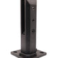 8" Stainless Steel Glass Railing Spigot for Staircase with Leveling Black Finish (G1130-BLK) - SHEMONICO