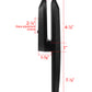Black Matte Stainless Steel Side Mount Spigot for Glass Railing with Leveling (G1135-BLK)