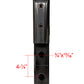 Black Matte Stainless Steel Side Mount Spigot for Glass Railing with Leveling (G1135-BLK)