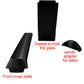 Black Matte Stainless Steel Side Mount Spigot for Glass Railing with Leveling (G1135-BLK)