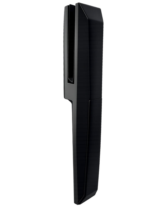 Black Matte Stainless Steel Side Mount Spigot for Glass Railing with Leveling (G1135-BLK) - SHEMONICO