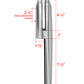 Stainless Steel Side Mount Spigot Talon for Glass Railing with Leveling Satin Finish (G1135-BRS)