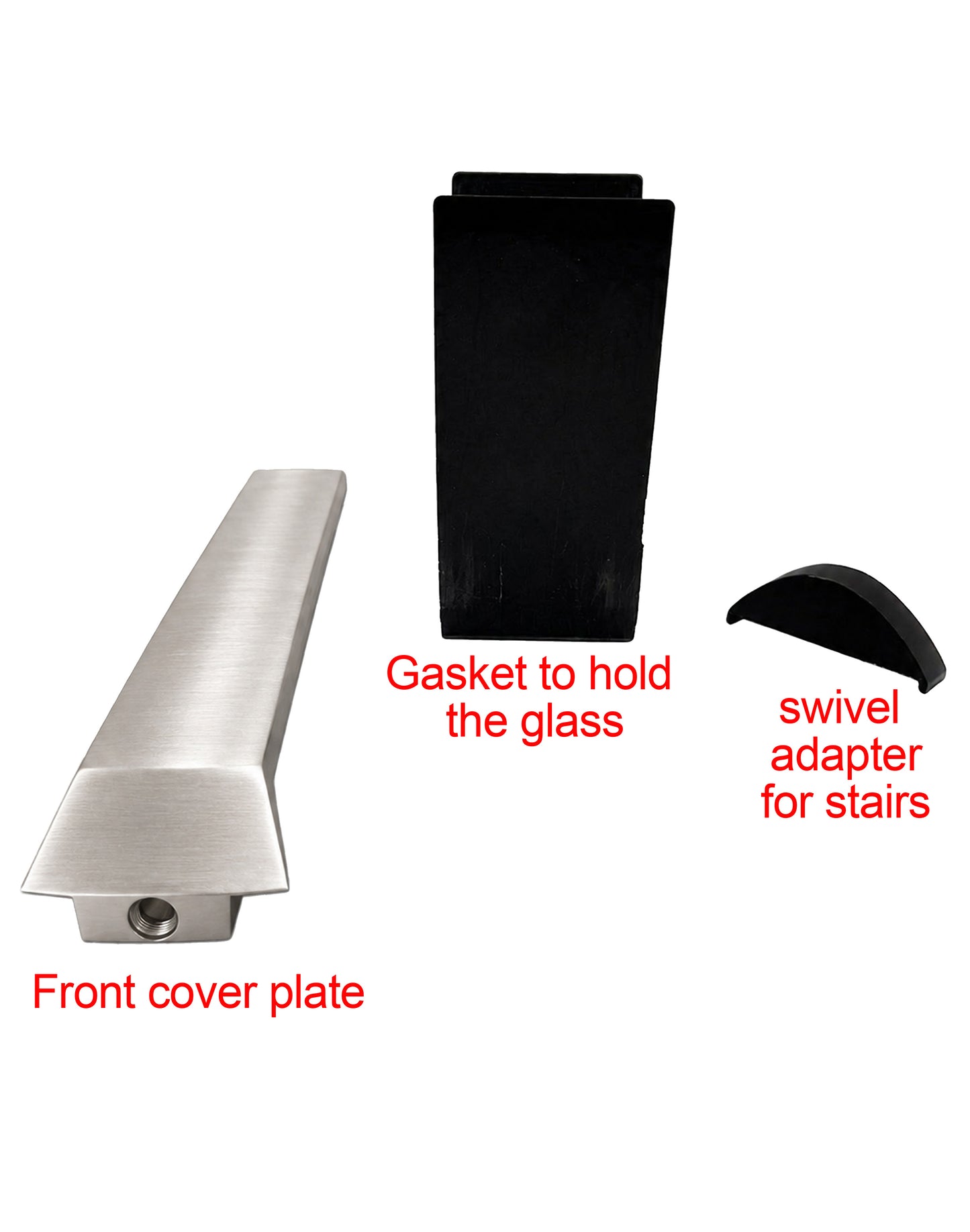 Stainless Steel Side Mount Spigot Talon for Glass Railing with Leveling Satin Finish (G1135-BRS)