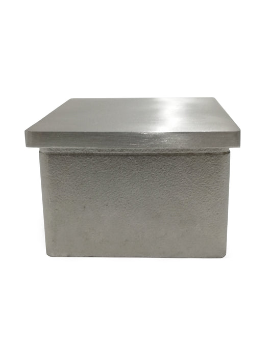 Post Square End Cap Stainless Steel 316 1-1/2" Post Fitting (G1140-150)