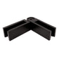 Stainless Steel Black Adjustable 90 to 180 Degree 1/2" Glass to Glass Clamp Railing  (G1200-BLK) - SHEMONICO