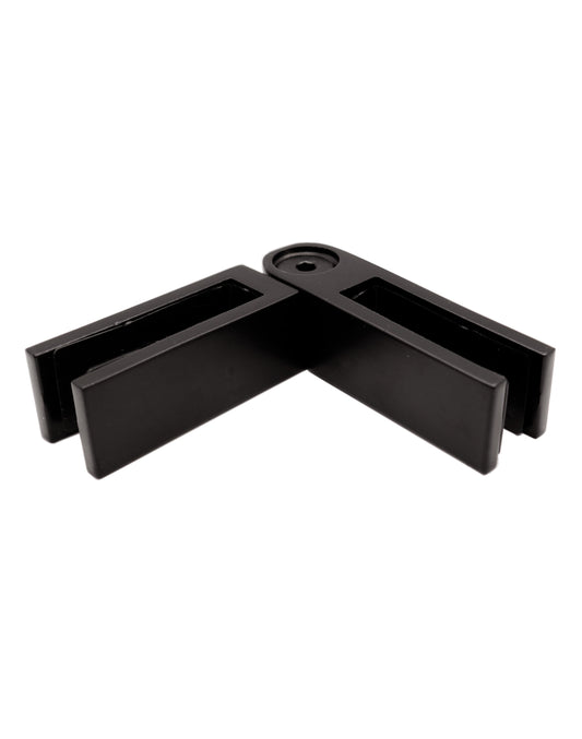 Stainless Steel Black Adjustable 90 to 180 Degree 1/2" Glass to Glass Clamp Railing  (G1200-BLK) - SHEMONICO