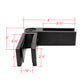 Stainless Steel Black Adjustable 90 to 180 Degree 1/2" Glass to Glass Clamp Railing  (G1200-BLK) - SHEMONICO