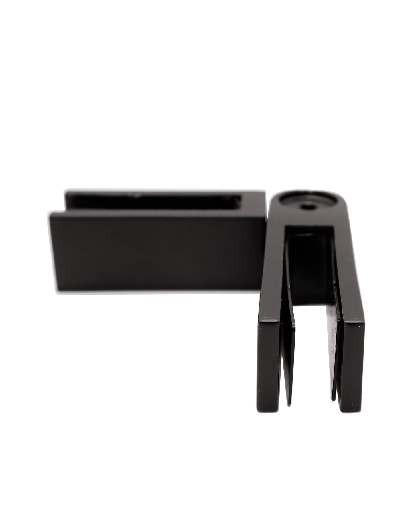 Stainless Steel Black Adjustable 90 to 180 Degree 1/2" Glass to Glass Clamp Railing  (G1200-BLK) - SHEMONICO