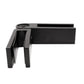 Stainless Steel Black Adjustable 90 to 180 Degree 1/2" Glass to Glass Clamp Railing  (G1200-BLK) - SHEMONICO