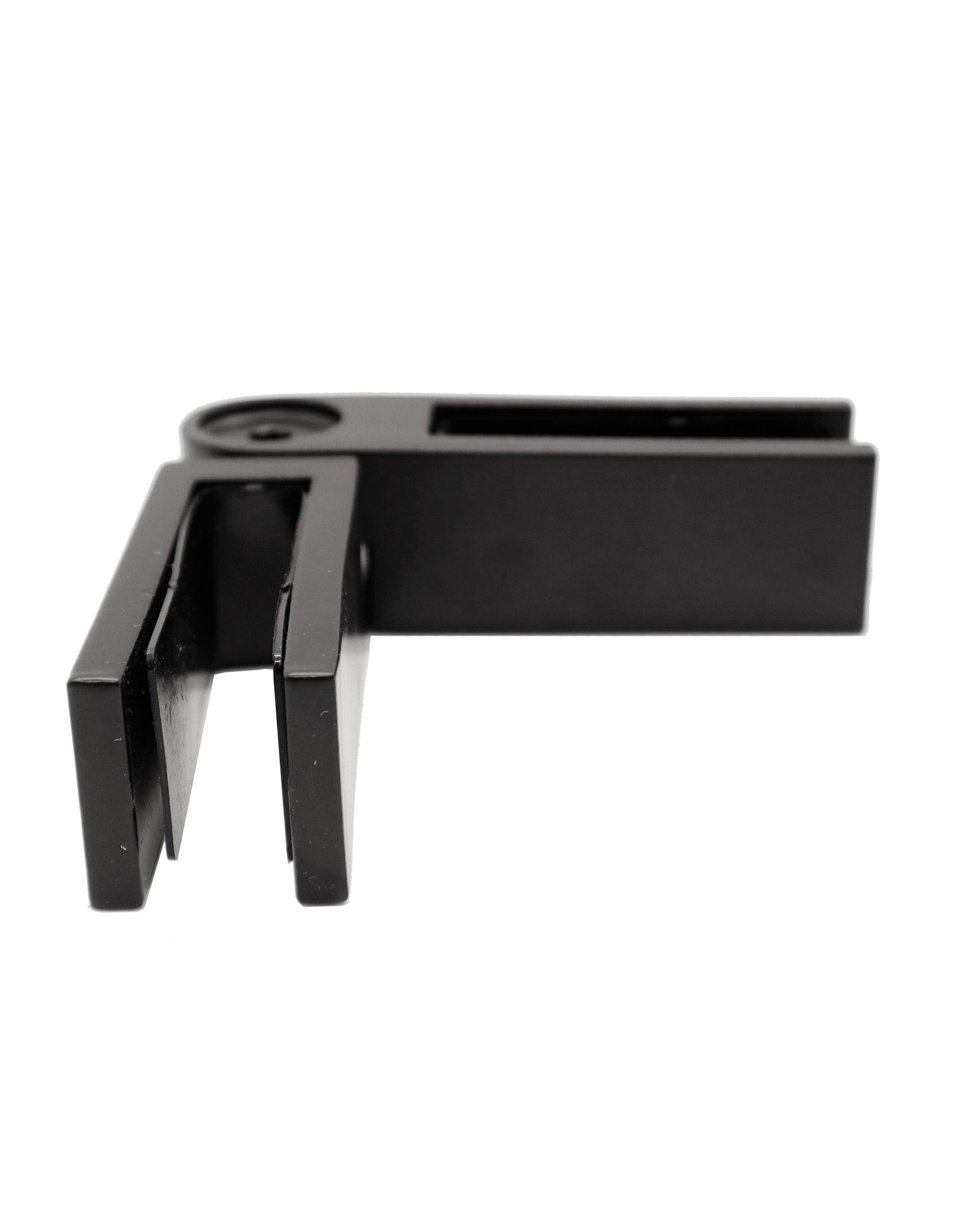 Stainless Steel Black Adjustable 90 to 180 Degree 1/2" Glass to Glass Clamp Railing  (G1200-BLK) - SHEMONICO