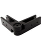 Stainless Steel Black Adjustable 90 to 180 Degree 1/2" Glass to Glass Clamp Railing  (G1200-BLK) - SHEMONICO