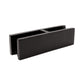 180 Degree 1/2" Glass to Glass Stainless Steel Black Clamp Railing  (G1210-BLK) - SHEMONICO