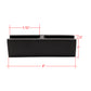 180 Degree 1/2" Glass to Glass Stainless Steel Black Clamp Railing  (G1210-BLK) - SHEMONICO