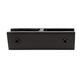 180 Degree 1/2" Glass to Glass Stainless Steel Black Clamp Railing  (G1210-BLK) - SHEMONICO