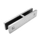 180 Degree 1/2" Glass to Glass Stainless Steel Clamp Railing  (G1210) - SHEMONICO