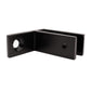 Stainless Steel Black 90 Degree to Wall  1/2" Glass to Wall Clamp Railing  (G1220-BLK) - SHEMONICO