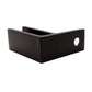 Stainless Steel Black 90 Degree to Wall  1/2" Glass to Wall Clamp Railing  (G1220-BLK) - SHEMONICO