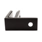 Stainless Steel Black 90 Degree to Wall  1/2" Glass to Wall Clamp Railing  (G1220-BLK) - SHEMONICO