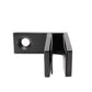 Stainless Steel Black 90 Degree to Wall  1/2" Glass to Wall Clamp Railing  (G1220-BLK) - SHEMONICO