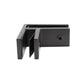 90 Degree 1/2" Glass to Glass Stainless Steel Black Clamp Railing  (G1230-BLK) - SHEMONICO