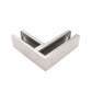 90 Degree 1/2" Glass to Glass Stainless Steel Clamp Railing  (G1230) - SHEMONICO