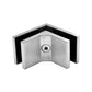 90 Degree 1/2" Glass to Glass Stainless Steel Clamp for Railing  (G1240-BRS) - SHEMONICO